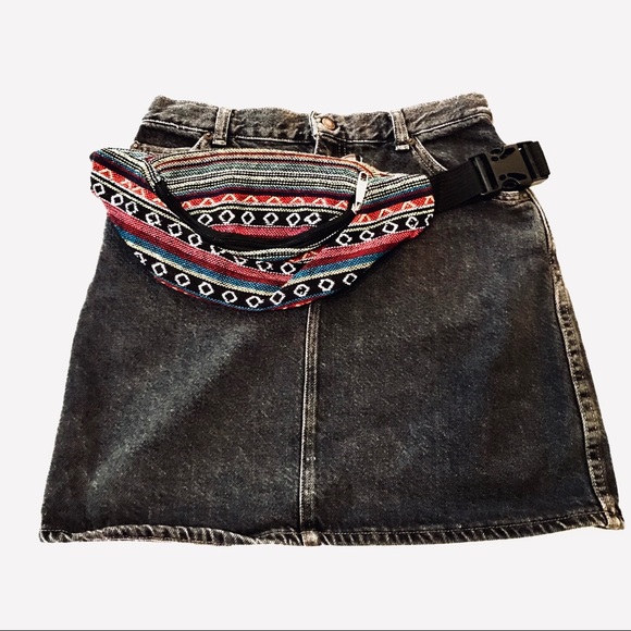 Vintage SILVER UNICORN!!!80’s grey  denim skirt. - Picture 2 of 4